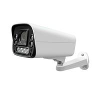 Fangxuee Telecamera IP POE 4K 6MP XMeye All'Aperto con Audio di Sorveglianza, Scheda TF di Sicurezza, Rilevamento del Movimento Umano, Allarme AI per il Riconoscimento Dei Volti, Visione Notturna A Co