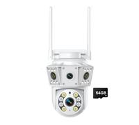 Fangxuee Telecamera Wireless Binoculari di Sorveglianza Binocularia Multi-Leta Esterna Versione Interstercom Versione WiFi Wireless 1080p Versione Wireless 1080p