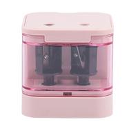 Fangxuee Temperamatite Automatico, Stile Batteria, Utensili per Affilatura Elettrica A Due Fori con Copertura Sicura per Forniture Scolastiche per Bambini