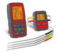 Fangxuee Termometro per Carne Wireless per Grigliare e Affumicare con Sonde per Carne, Timer da Cucina Termometro Digitale per Alimenti da Cucina