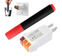 Fangxuee Tester di A Terra - Tester di Presa e Penna per Test di Conduttività per La A Terra di Lenzuola, Coperte, Federe, Braccialetti