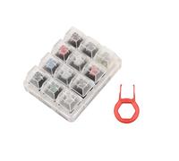 Fangxuee Tester per Tastiera Acrilica Callstick, 12 in Plastica Trasparente, Campionatore per Interruttori Cherry MX