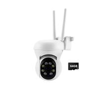 Fangxuee Tracciamento Umano da 8 MP Camera WiFi Camera da Esterno Sorveglianza di Sicurezza Wireless PTZ Camera 4X Digital Zoom ACCTV A Due Vie