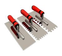 Fangxuee Trowel A Denti Quadrati In Acciaio Inossidabile 3 Pezzi per L'Installazione di Piastrelle A Parete e Pavimento Trowel per L'Installazione di Piastrelle