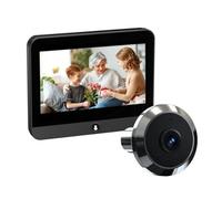 Fangxuee Tuya Wifi 2MP Mini Spioncino Digitale con Sensore di Movimento PIR, Telecamera per Porta e Schermo da 4,3 Pollici