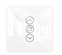Fangxuee Tuya WiFi RF433 2.5D Interruttore per Tende Ad Pannello Touch In Vetro per Tapparelle Interruttore per Tapparelle Smart APP Wireless B