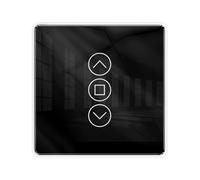 Fangxuee TUYA ZIGBEE Smart App Wireless per Gradini per Blinds Switch 2.5D RF433 ARC Glass Touch Curtain Control System Black
