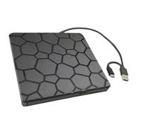 Fangxuee USB 3.0 Tipo C Dvd Drive RW Esterno 2 in 1 Interfaccia Dvd CD Writer Burner Reader Reader Player Drive per Laptop PC