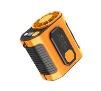 Fangxuee Ventola Montata Vita Raffreddamento Ad Alta Temperatura per Ambienti di All'Aperto Luogo di Saldatura Ventola Portatile Montata Vita Arancione