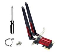 Fangxuee WiFi 7 BE200 Kit di Scheda Adattatore PCI-e 8874MBPS Tri Band 2.4G/5G/6GHz BT5.4 Adattatore di Rete Wireless Desktop per Win10/11