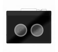 Fangxuee Wireless BT Speaker Retro Nostalgic Radio Portable Cassette Tape Player con Play/Fast Forward/Rewind Auto Flip Function