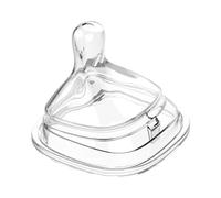FANGZ Ciuccio per allattamento al seno, protezione per capezzoli a contatto - Copriciuccio in morbido silicone per allattamento - Scudo per allattamento dal design quadrato, copricapezzoli per