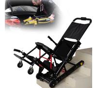 FANGZHL Montascale per Anziani,Sedia Pieghevole Portatile,Scala Cingolata Elettrica,Sedia A Rotelle per Salire Scale,Carico 165 Kg/363 Libbre,Telaio in Lega di Alluminio A