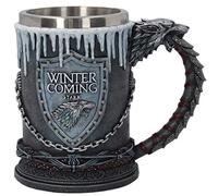 fangzhuo Tazza di caffè Stark Mug The Kingdoms Goblet Winter Is Coming Tazza da caffè in Acciaio Inossidabile 3D Tazza da Bicchieri