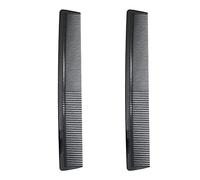 Fangzichen Pettine da taglio professionale in fibra di carbonio, 21,1 cm, antistatico, resistente al calore, pettine a denti fini e larghi, per tutti i tipi di capelli, confezione da 2