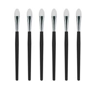 Fangzichen Set di 6 pennelli in silicone per ombretto, labbra e maschere, strumenti professionali per applicare creme o ombretti liquidi e colori per labbra