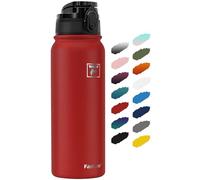 Fanhaw 600 ml Bottiglia Termica in Acciaio Inossidabile con 1 Coperchio (Chug Lid) - Per Bambini, Donne, Uomini Anti-Perdita e Anti-Condensazione con Coperchio Anti-Polvere (Rosso)