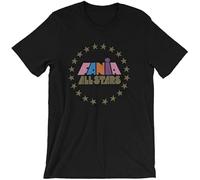 Fania all Stars Men T Shirt Salsa Latin Record Label Tee Crew Neck Unisex Short Sleeve T-Shirt L