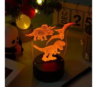 Fanimyholy 3D Lampade Dinosaur, Contiene T-Rex, Triceratops, Pterodactyl
