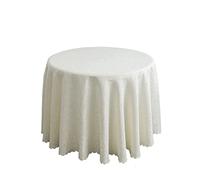 FANIVIN Grande tovaglia rotonda Può essere utilizzato per casa/hotel/conferenza/occasioni di matrimonio beige diametro 260cm