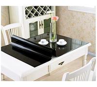 FANIVIN Tovaglia di PVC Pellicola protettiva per mobili Antivegetativa e facile da pulire Nero Spessore 1,0mm Dimensioni 50x120cm