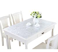 FANIVIN Tovaglia di PVC trasparente Pellicola protettiva per mobili Impermeabile e facile da pulire Spessore 1.5mm Dimensioni 60x120cm