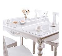 FANIVIN Tovaglia di PVC trasparente Pellicola protettiva per mobili Impermeabile e facile da pulire Spessore 1mm Dimensioni 50x140cm