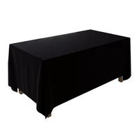 FANIVIN Tovaglia di velluto oro Per le decorazioni dei tavoli di conferenze, matrimoni e feste Personalizzabile Nero 160 * 300cm