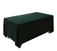 FANIVIN Tovaglia di velluto oro Per le decorazioni dei tavoli di conferenze, matrimoni e feste Personalizzabile verde scuro 160 * 160cm