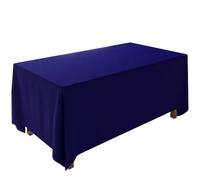 FANIVIN Tovaglia di velluto oro Per le decorazioni dei tavoli di conferenze, matrimoni e feste Personalizzabile Blu reale 160 * 300cm