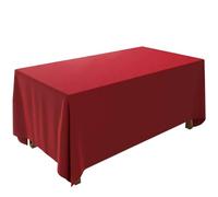 FANIVIN Tovaglia di velluto oro Per le decorazioni dei tavoli di conferenze, matrimoni e feste Personalizzabile Bordeaux 200 * 600cm