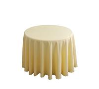 FANIVIN Tovaglia rotonda tinta unita Può essere utilizzato per casa/hotel/conferenza/occasioni di matrimonio giallo chiaro diametro 220cm
