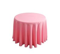 FANIVIN Tovaglia rotonda tinta unita Può essere utilizzato per casa/hotel/conferenza/occasioni di matrimonio rosa diametro 160cm