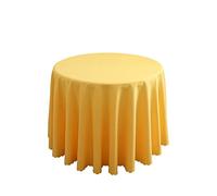 FANIVIN Tovaglia rotonda tinta unita Può essere utilizzato per casa/hotel/conferenza/occasioni di matrimonio giallo diametro 180cm