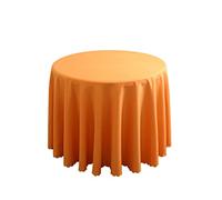 FANIVIN Tovaglia rotonda tinta unita Può essere utilizzato per casa/hotel/conferenza/occasioni di matrimonio arancia diametro 260cm