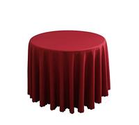 FANIVIN Tovaglia rotonda tinta unita Può essere utilizzato per casa/hotel/conferenza/occasioni di matrimonio Claretto diametro 260cm