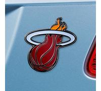 FANMATS - 22227 NBA - Miami Heat Metal 3D Color Emblema 3,2 "x3" cromato