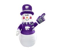 FANMATS Babbo Natale gonfiabile NCAA Kansas State Wildcats, 1,8 m, autogonfiante, alto 2,1 m, con licenza ufficiale, colore della squadra