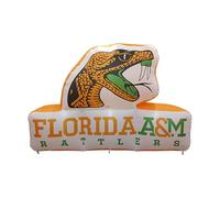 FANMATS HBCU Florida A&M Rattlers - Mascotte gonfiabile autogonfiante, ventilatore integrato e lacci, logo ufficiale della squadra, mostra il tuo spirito tutto l'anno