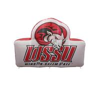 FANMATS HBCU Winston Salem State Rams - Mascotte gonfiabile autogonfiante, ventilatore integrato e lacci, logo ufficiale della squadra, mostra il tuo spirito tutto l'anno