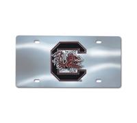 FANMATS NCAA South Carolina Fighting Gamecocks - Targa in Metallo pressofuso, cromata, 15,2 x 30,5 cm