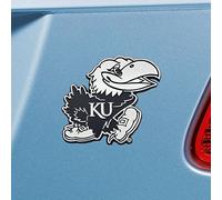 FANMATS NCAA University of Kansas Jayhawks Chrome Team Emblem by Fanmats