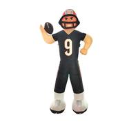 FANMATS NFL Cincinnati Bengals Joe Burrow - Mascotte gonfiabile da 1,8 m, autogonfiante, altezza 2,1 m, colore della squadra, picchetti e attacchi inclusi