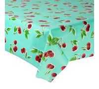FANMEX - Fantastik - Tovaglia in tela cerata messicana (larghezza 120 cm - lunghezza per porzioni di mezzo metro) Modelo ciliegia turchese