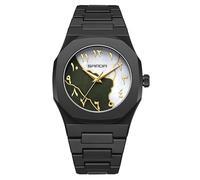 FANMIS Orologio da polso da uomo ispirato agli anime, alla moda, minimalista, creativo, design a wormhole, elegante e durevole, orologio sportivo da uomo, E Oro Nero Bianco