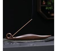 FANNAS 1 Pezzi Portaincenso Bruciatore di Incenso in Ceramica Porta Bastoncini di Incenso in Porcellana Piatto di Cenere Supporto, per Incenso per Regalo di Artigianato, Sala Yoga(#1)