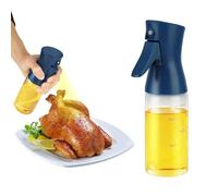FANNAS Bottiglia Dispenser per Olio D'oliva per Cucina 2 in 1 per Cucinare 150 ml Bottiglia Spray in Vetro con Versatore Nebulizzatore per Olio Alimentare per Cucina Friggitrice ad Aria（Blu Militare）