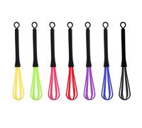 FANNAS Frusta Mixer Agitatore, 7 Pezzi Frustini per Parrucchieri, Fruste da Cucina, Frullino di Plastica Frullatore Strumento per Miscelatore per Parrucchiere Tintura Colorante Crema Cucina