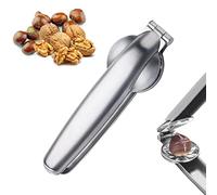 FANNITE Clip per Castagne, Pinza Castagne Schiaccianoci, Taglia Castagne, Pinze per Castagne, 2 in 1 Dispositivo di Apertura per Castagne, Pelapatate per Castagne in Acciaio Inossidabile