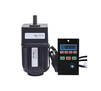 FANNIXI Motoriduttore AC Motore Elettrico con Riduttore CA 220V/110V 15W CW/CCW monofase 0-450 Giri/min regolatore di velocità variabile Elettrico(UX-52 Motor,220V 3K (0-450RPM))